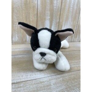 Aurora Flopsie - 12" French Bulldog Puppy Plush Stuffed Animal Toy Black & White